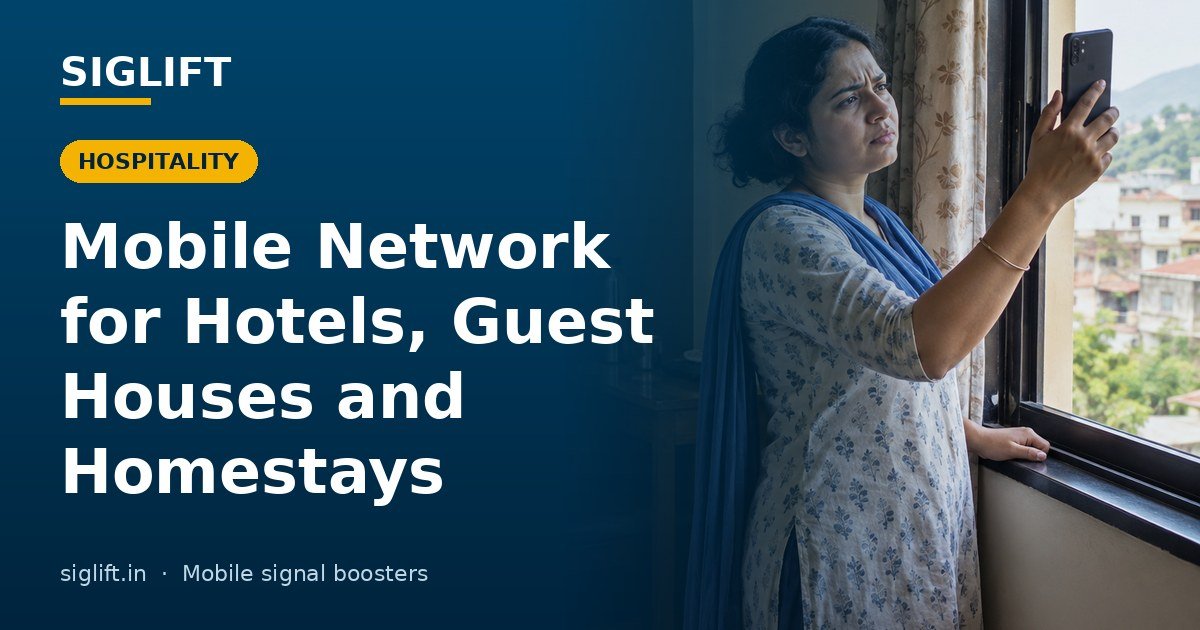 SIGLIFT banner: mobile network for hotels, guest houses and homestays